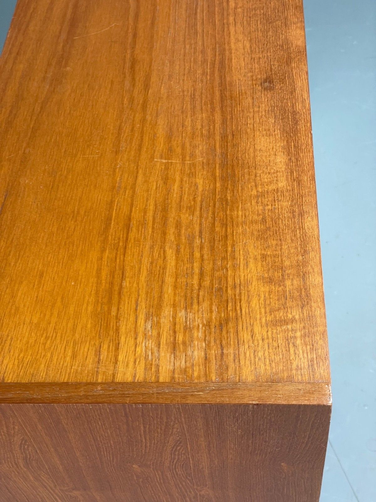 Vintage 1960s Glazed Bookcase Teak Mid Century Modern Shelving Cabinet Eb12214 photo furniture