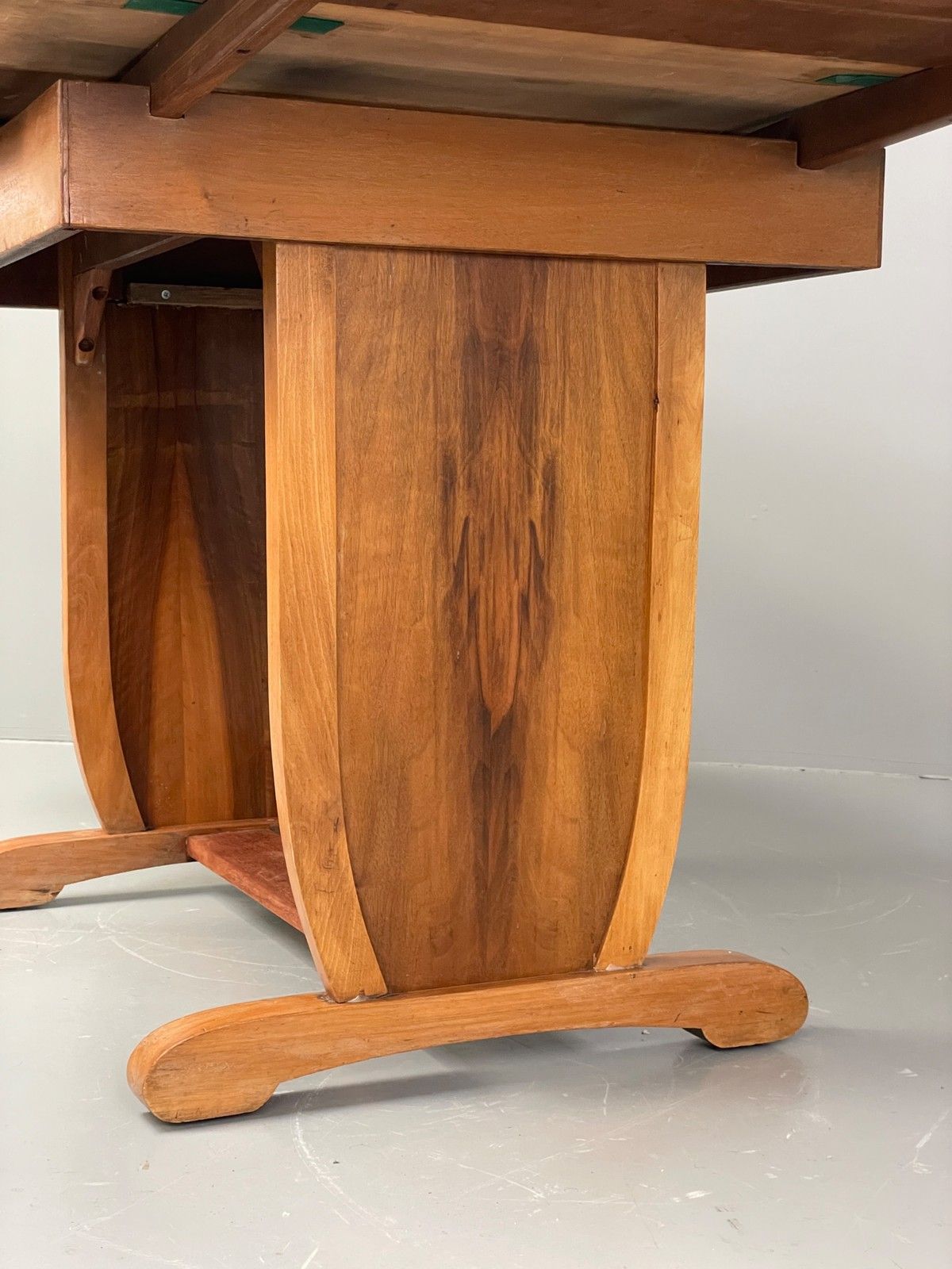 Art Deco Dining Table By Davant 1950s Walnut Extending Vintage Retro Eb12216 photo 425.0