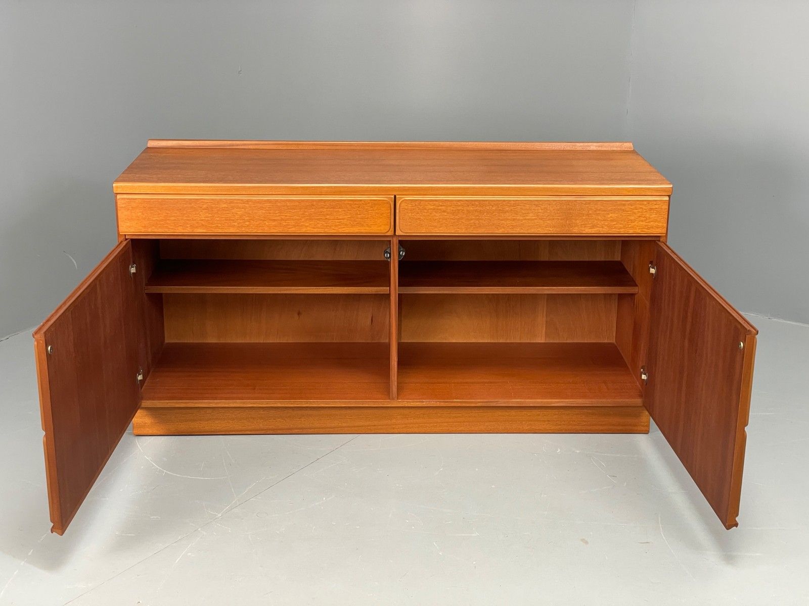 Vintage McIntosh Teak Sideboard 1970s Drawers Squares Shelves Eb12282 photo for sale