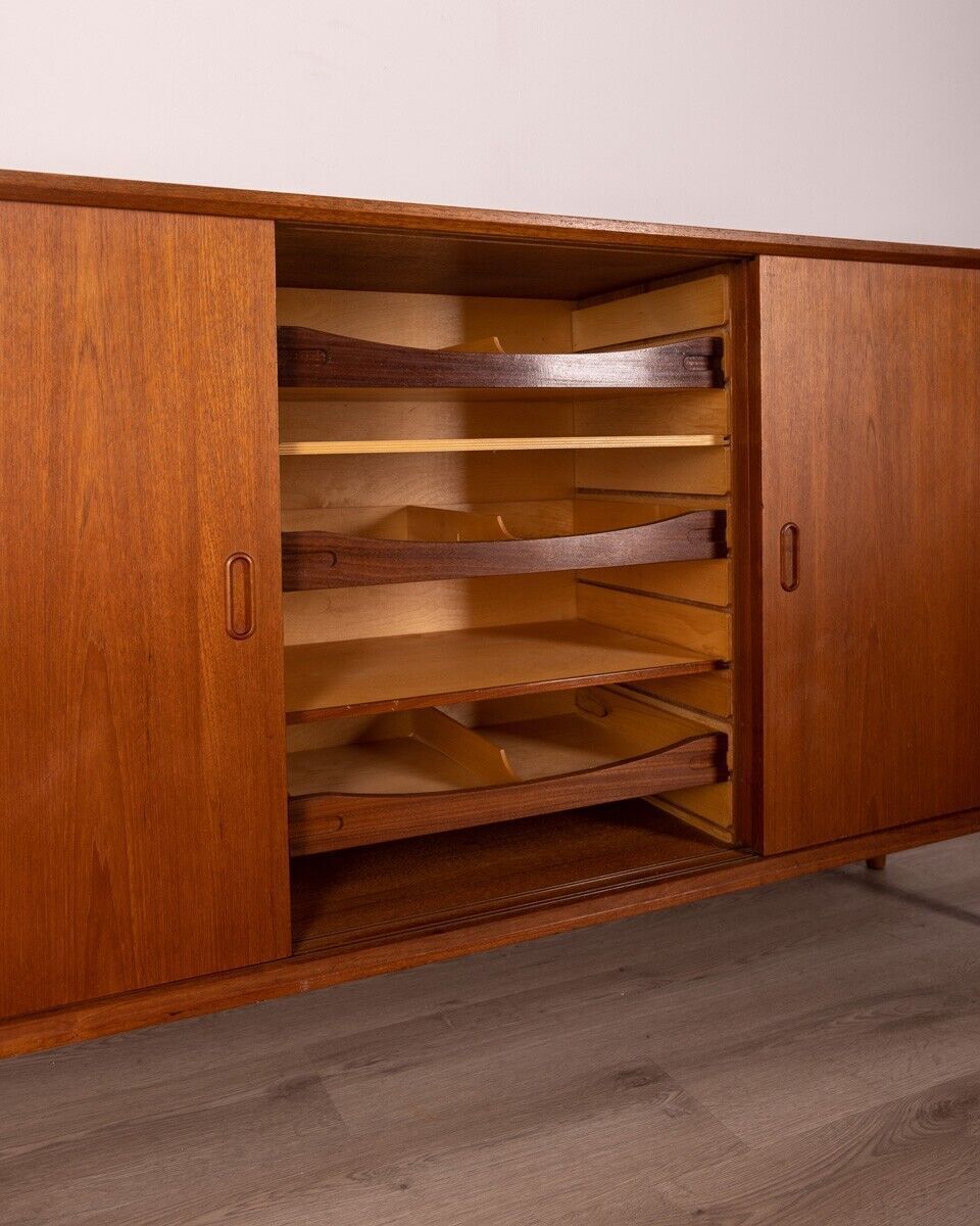 photo buy 1970s Vintage Teak Wood Sideboard Danish