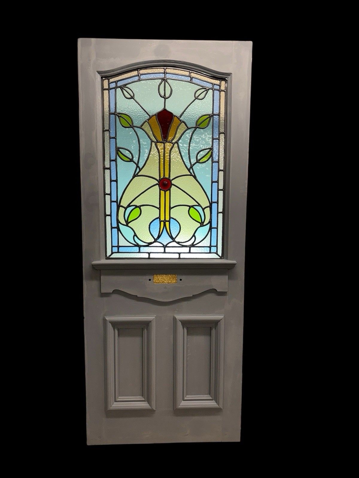 Victorian Edwardian Stained Glass Front Door Period Reclaimed Antique Refurb Old