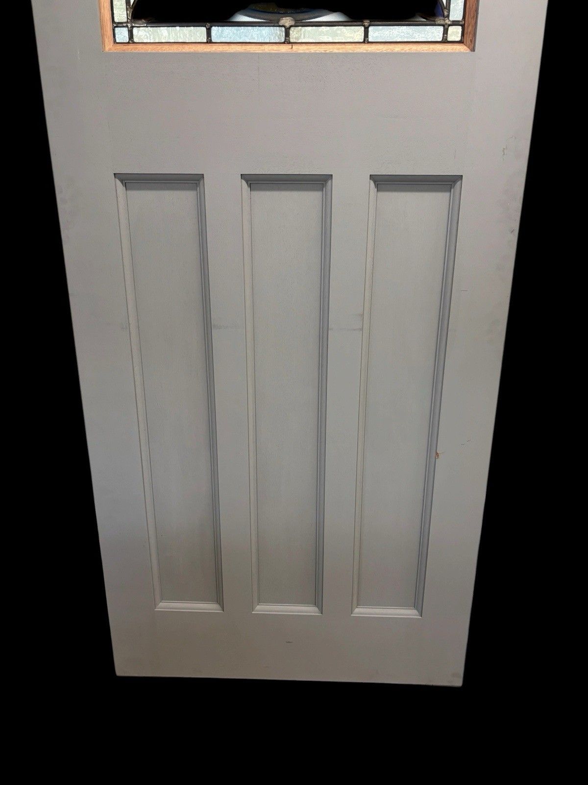 photo for sale Art Deco Stained Glass Front Door Leaded Hardwood 20s 30s Meranti Ready To Fit