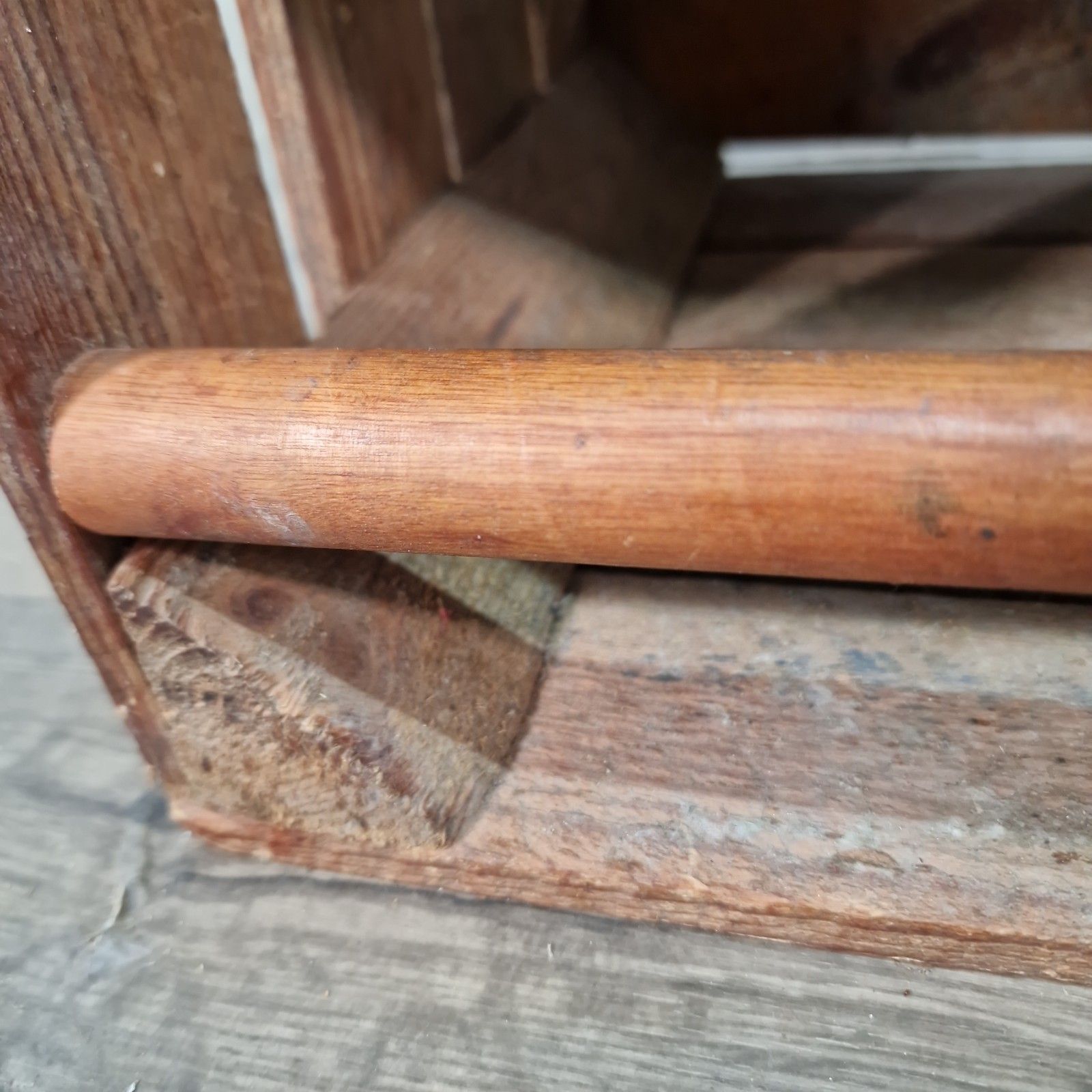 Vintage Wooden Crate Shelf Wall Display Rustic Pine Storage Box Upcycle Retro photo vintage