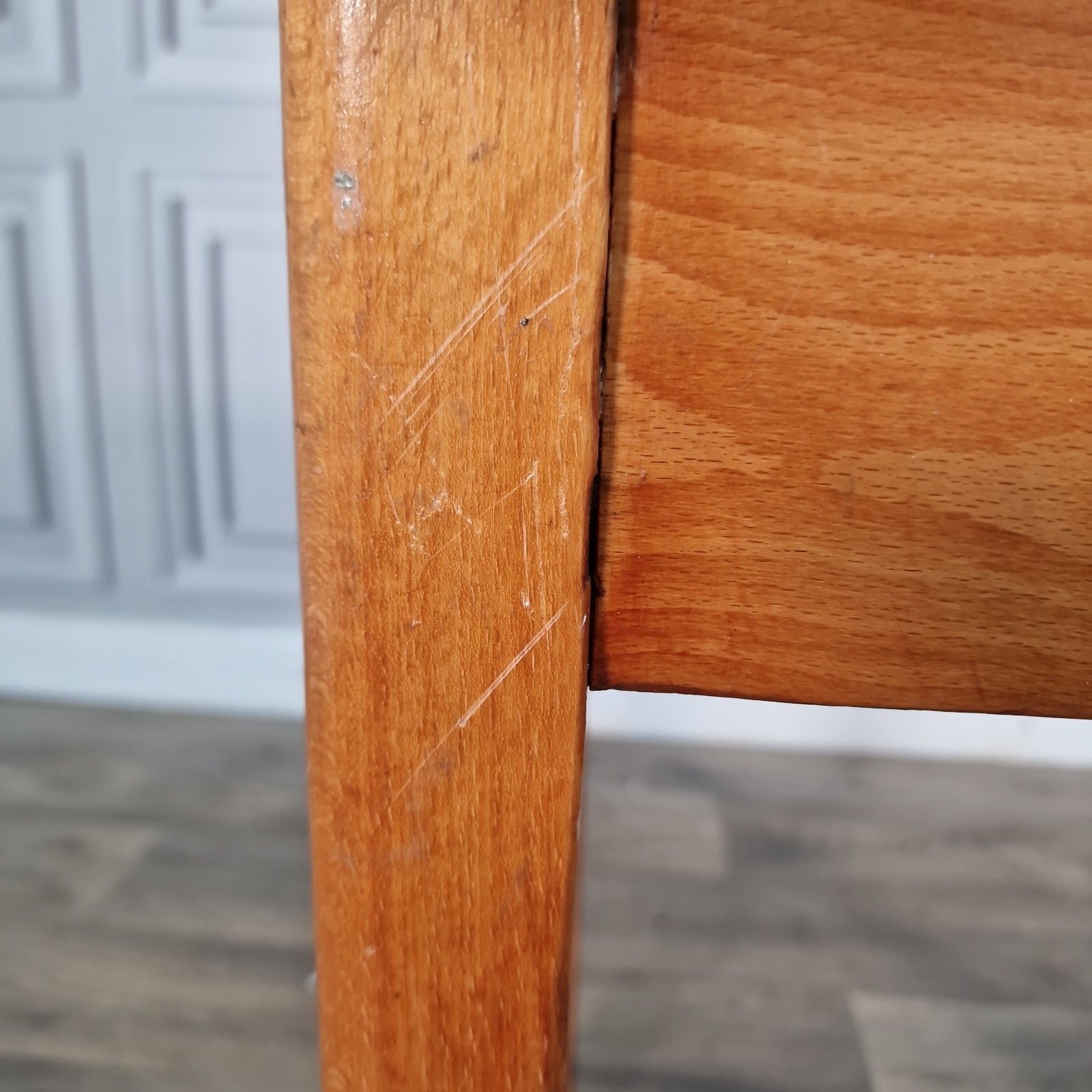 80.0 Vintage School Writing Desk Wooden Lift Top Childs Table Retro Storage Mcm photo