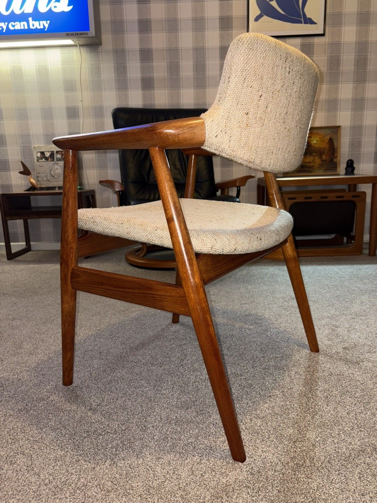 Mid Century Danish Teak Glostrup Dining/Desk Armchair G Plan Era Retro Mcm photo vinterior