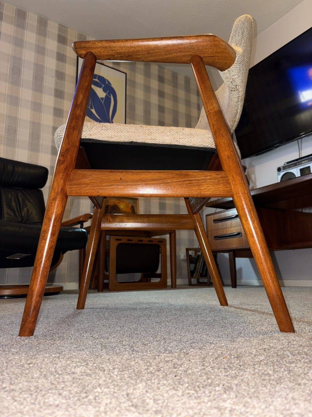 photo for sale Mid Century Danish Teak Glostrup Dining/Desk Armchair G Plan Era Retro Mcm