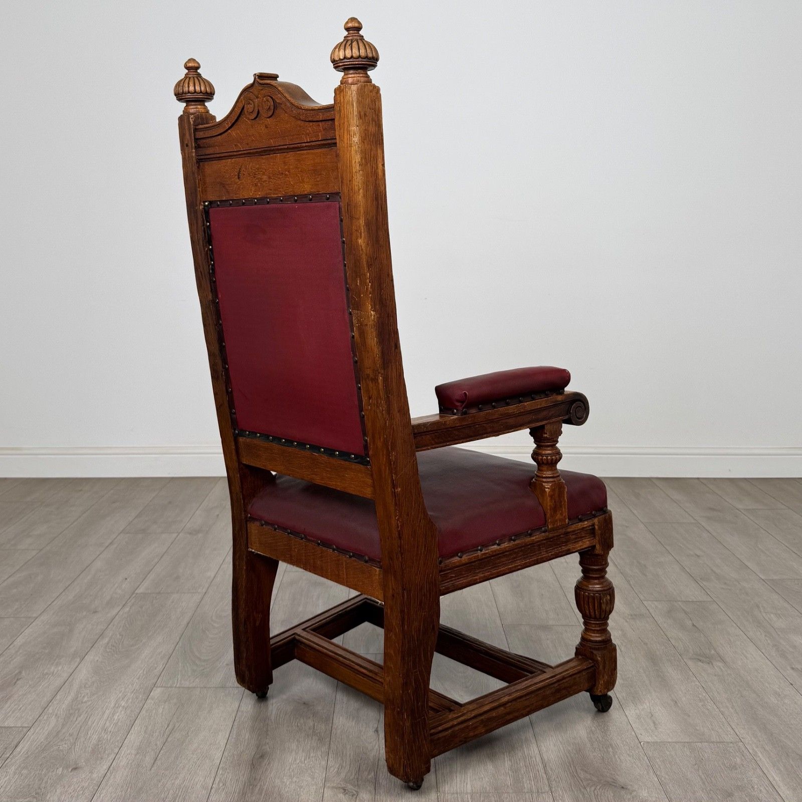 Antique 20th Century Edwardian Armchair In Oak ( Af 5833 ) photo 425.0