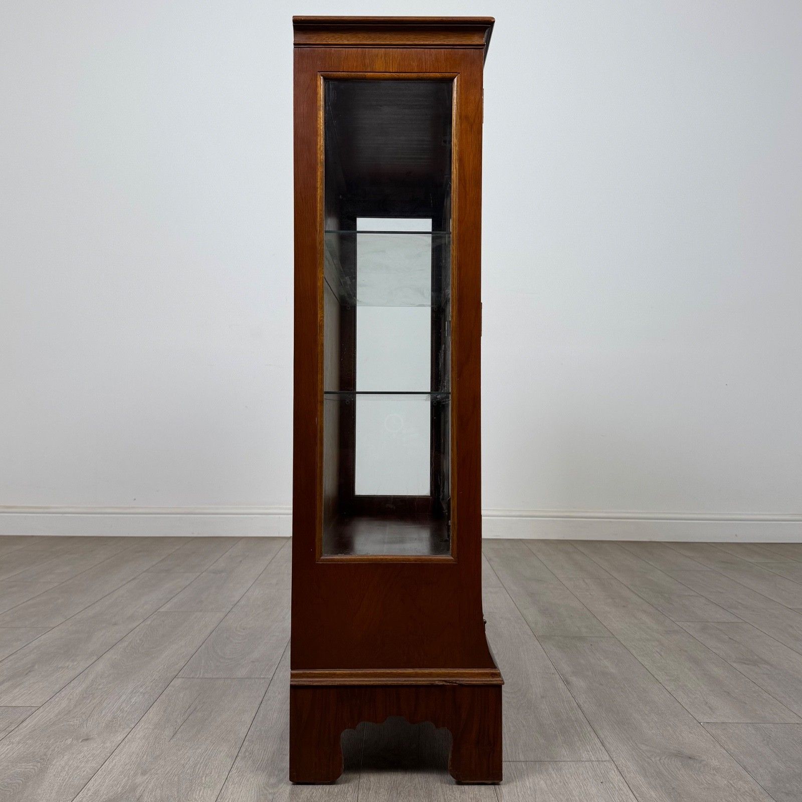 Antique 20th Century Display Cabinet In Burr Walnut ( Af 5825 ) photo vintage