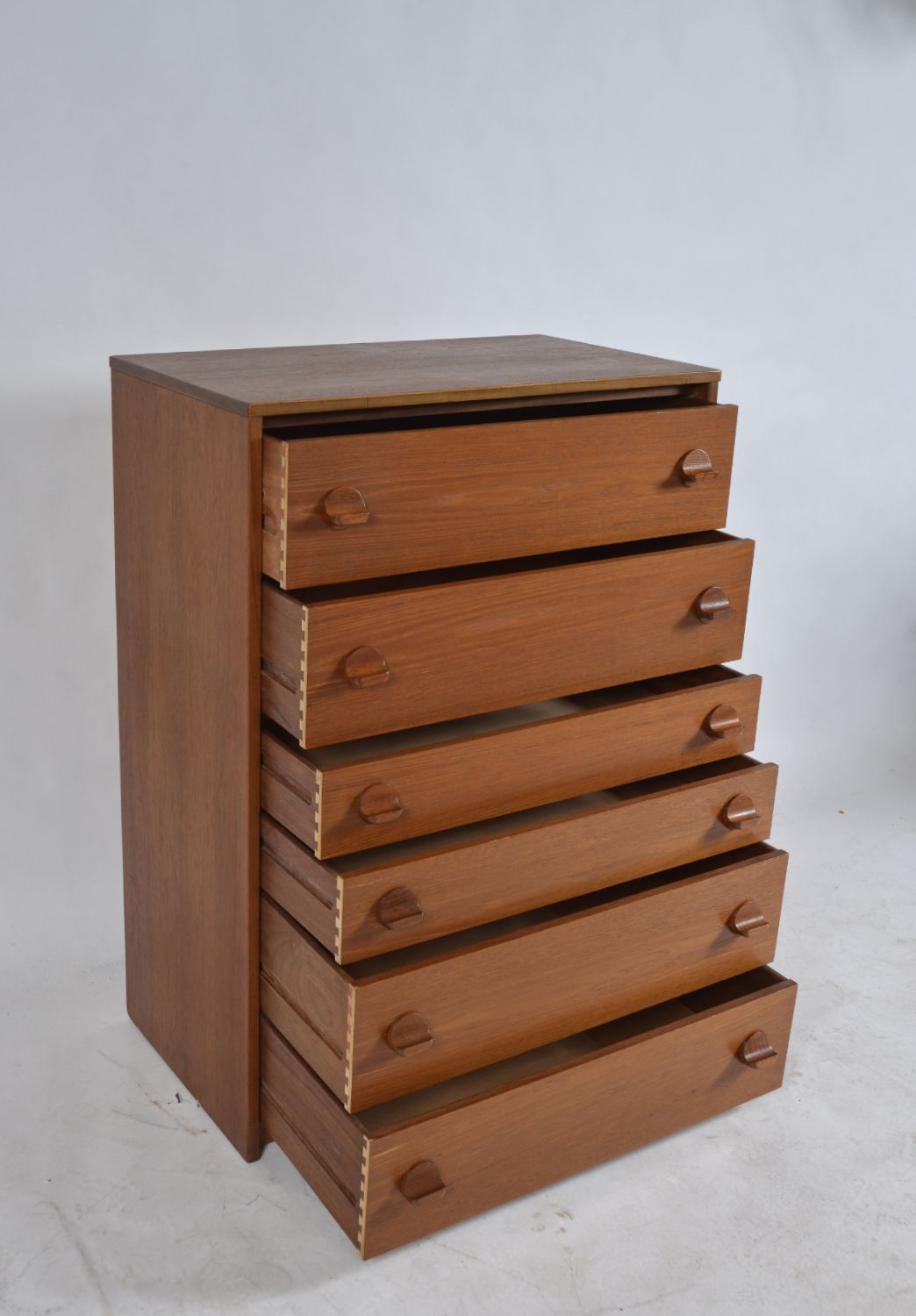 Midcentury 1960s Teak Tallboy Chest Of Drawers Stag Cantata Range By Ronald Carter photo vinterior