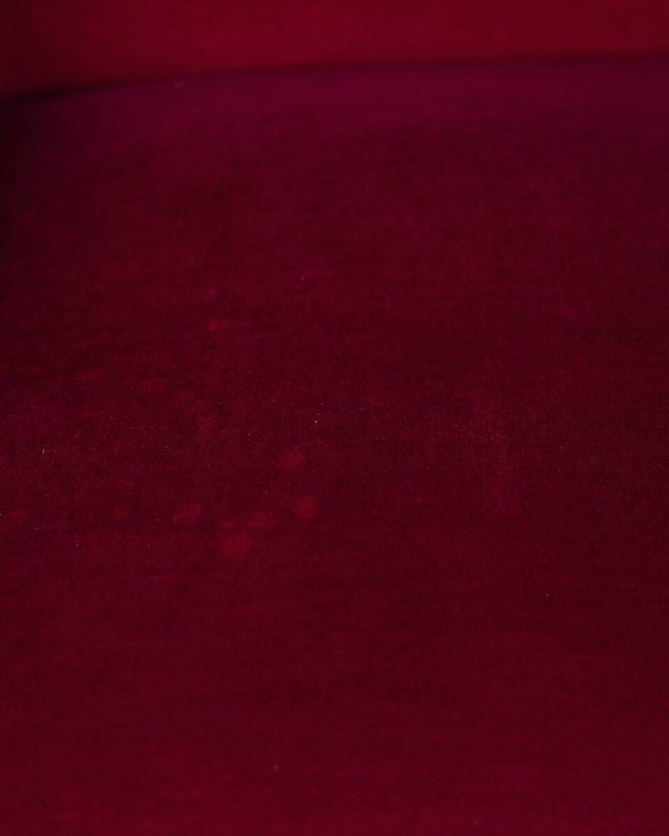 Furniture 1950s Vintage Red Velvet Sofa, Italian Design photo
