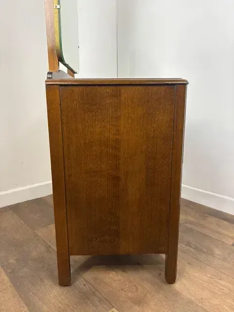 Vintage Lebus Oak Dressing Table photo vintage