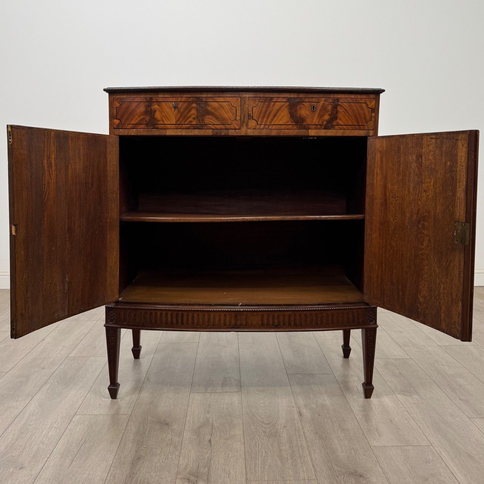 Antique 18th Century Georgian Cupboard In Mahogany ( Af 5821 ) photo furniture