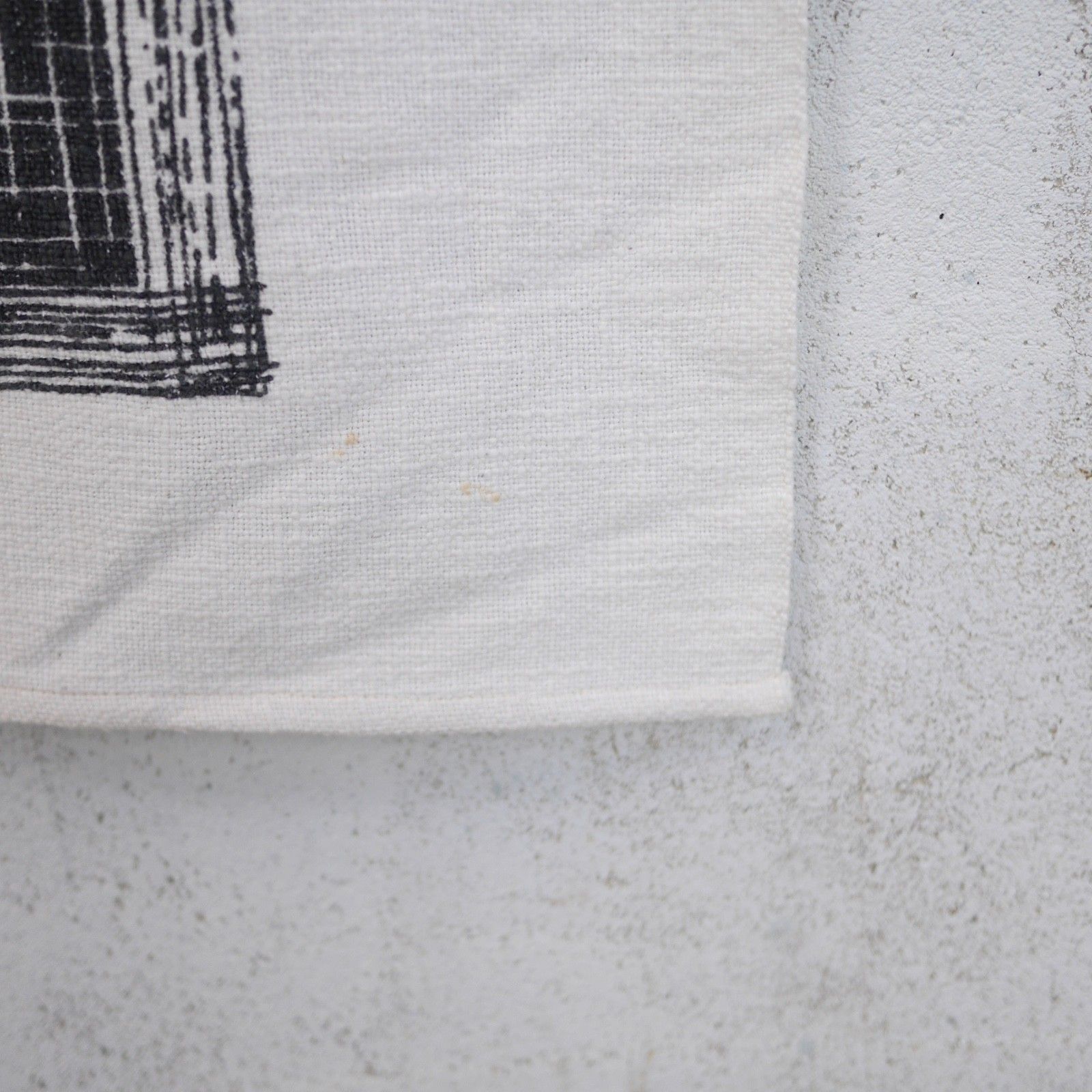 photo buy Mid Century Tablecloth Fabric Cotton Geometric Dot Black Green Red #103221