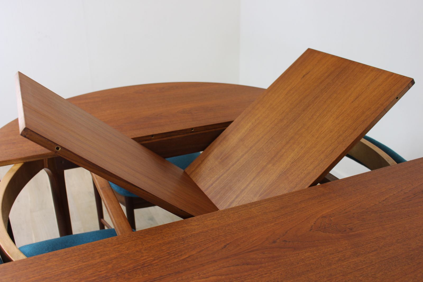 1750.0 Late 1960s McIntosh Teak "Roundette” Circular Table & Chairs Dining Set photo