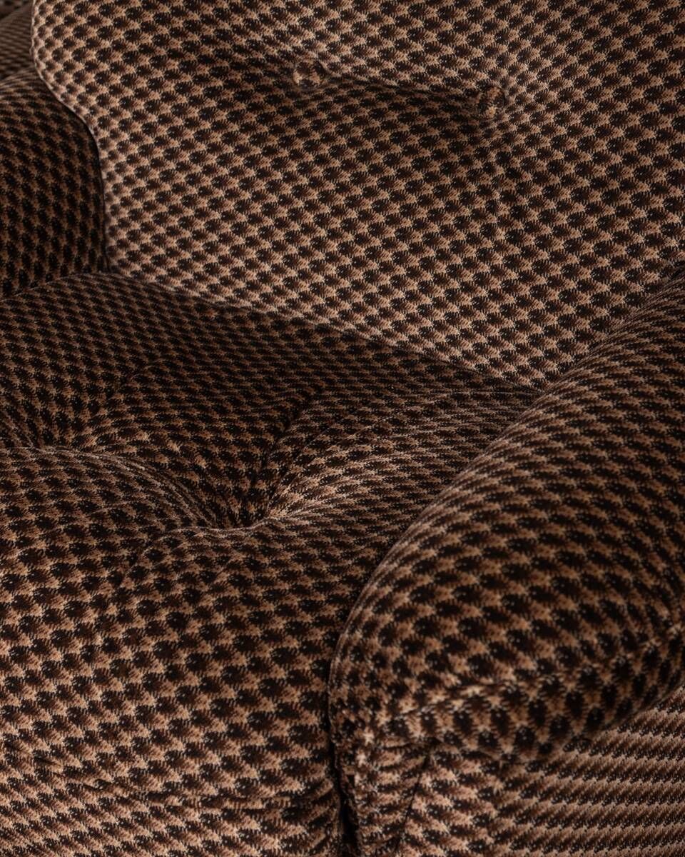 Furniture Living Room Sofa And Pair Of Vintage Armchairs From The 70s In Italian Design Fabric photo