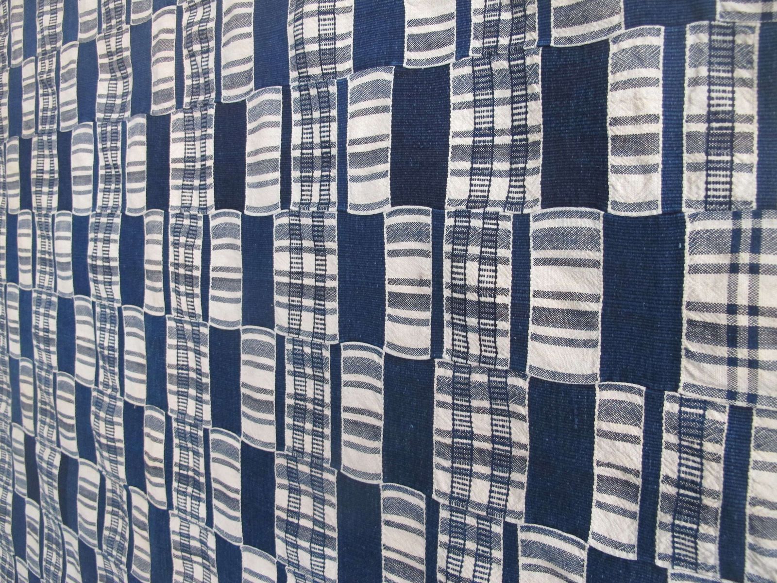 Mid-century Kente-doek, Ghana, 1,70 m x 3,34 m photo vinterior
