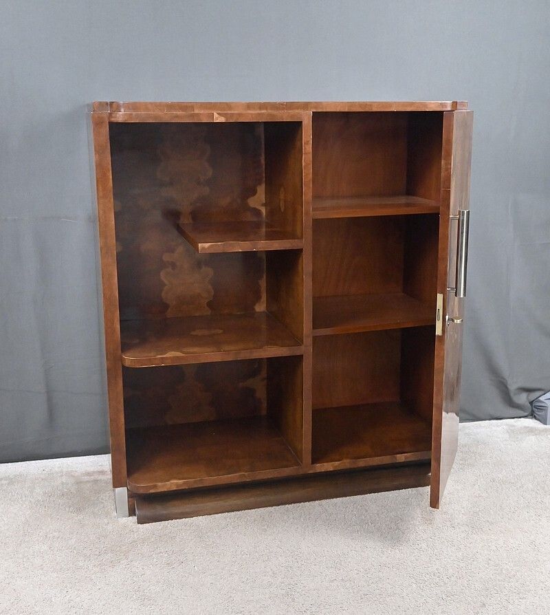 Art Deco Bibus In Elm Burl Veneer – 1940 photo Furniture