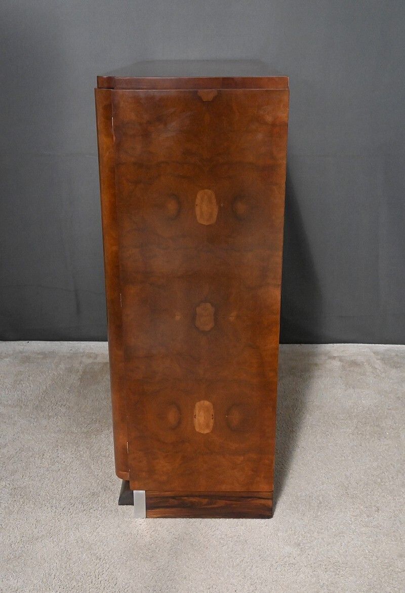 photo buy Art Deco Bibus In Elm Burl Veneer – 1940