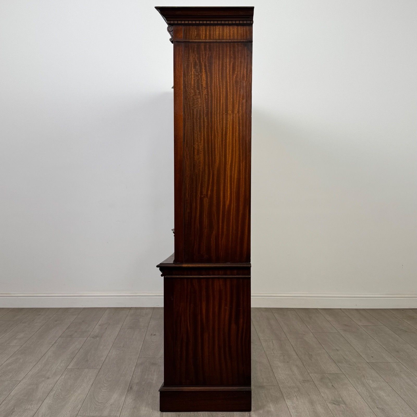 Antique 20th Century Concave Bookcase In Mahogany ( Af 5840 ) photo Furniture