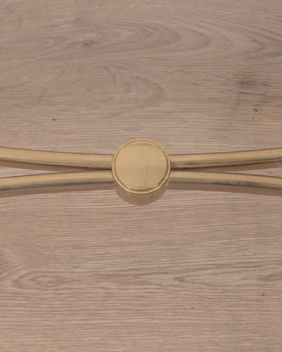 Vintage 70's Table In Brass And Lucite Design By Sandro Petti For Metalarte photo vinterior