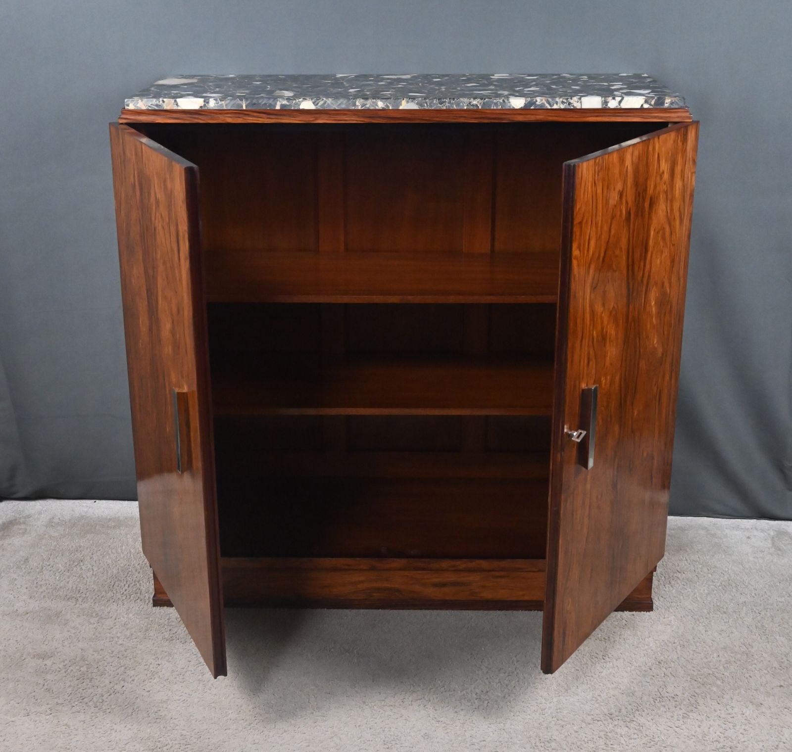Art Deco Sideboard In Rosewood Veneer – 1940 photo for sale