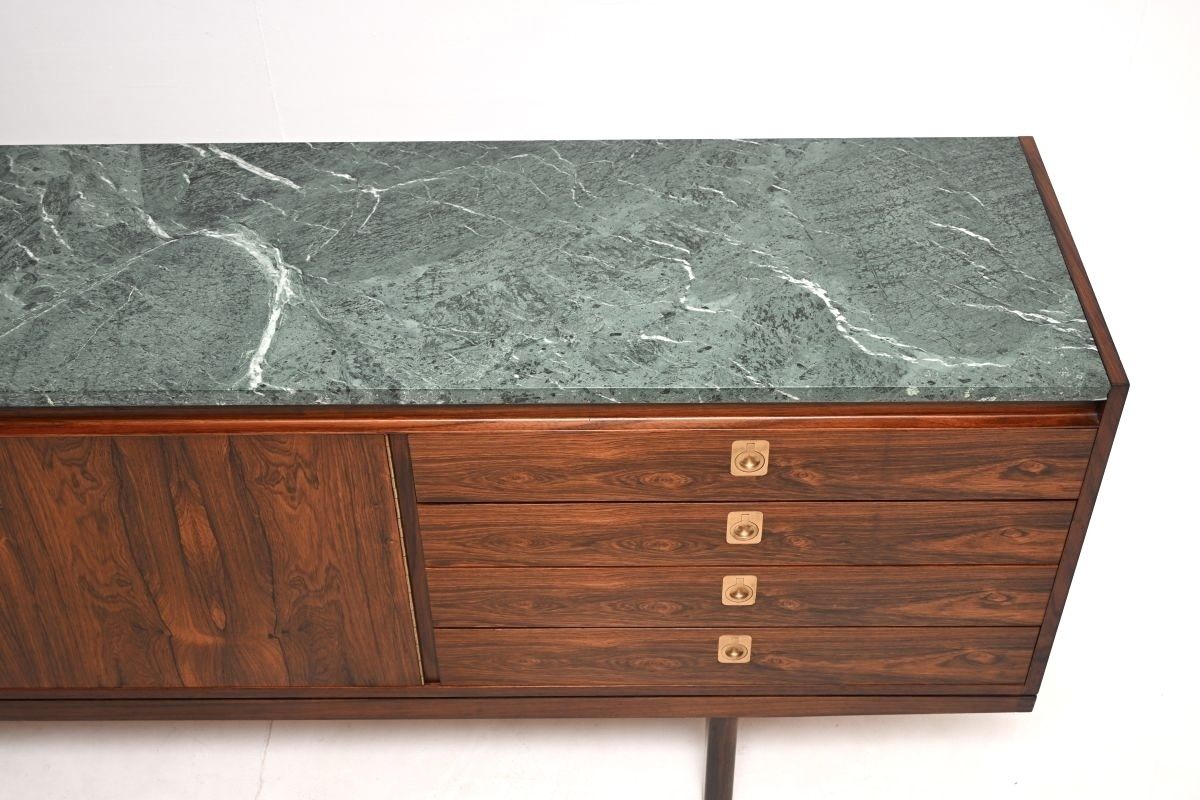 Rosewood And Marble Vintage Sideboard By Robert Heritage For Archie Shine photo 5850.0
