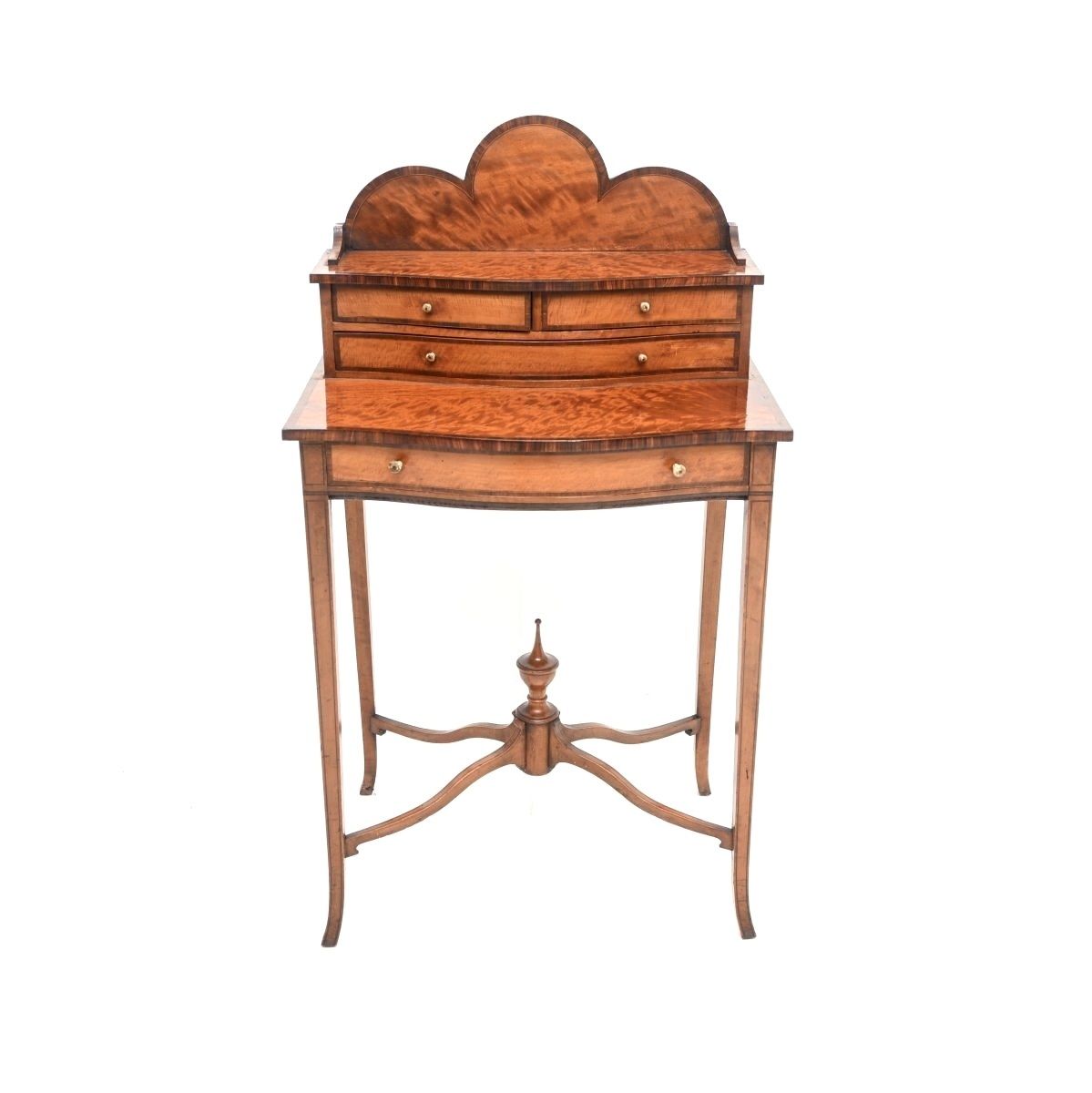 Antique George III Inlaid Satin Wood Bonheur Du Jour photo furniture