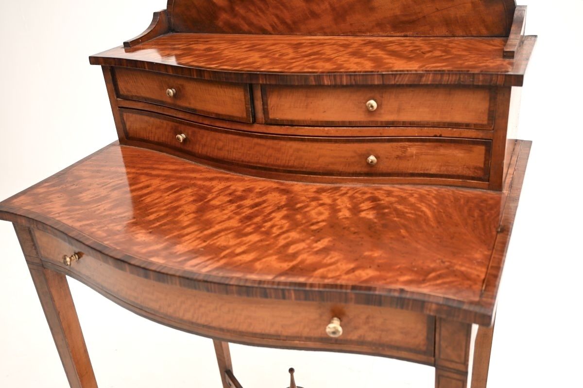 Antique George III Inlaid Satin Wood Bonheur Du Jour photo Furniture