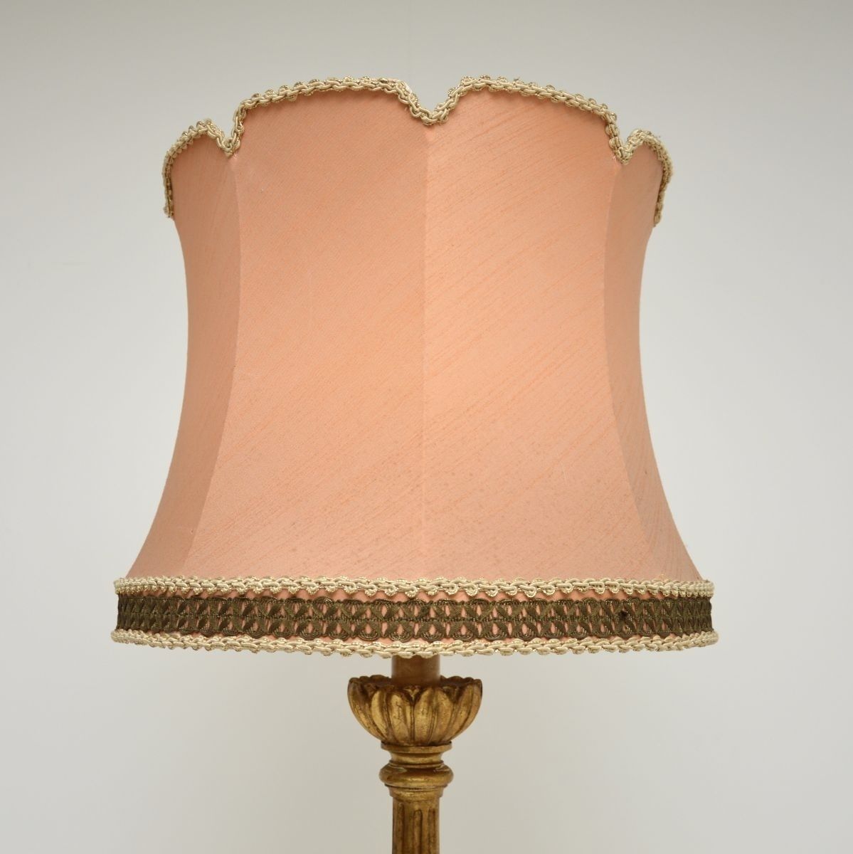 Antique Victorian Gilt Wood Floor Lamp photo vinterior