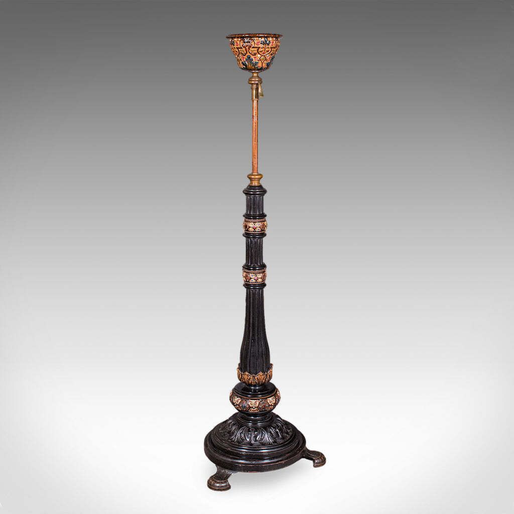 Antique Hanging Plant Stand, English, Aesthetic Movement, Adjustable, Victorian
