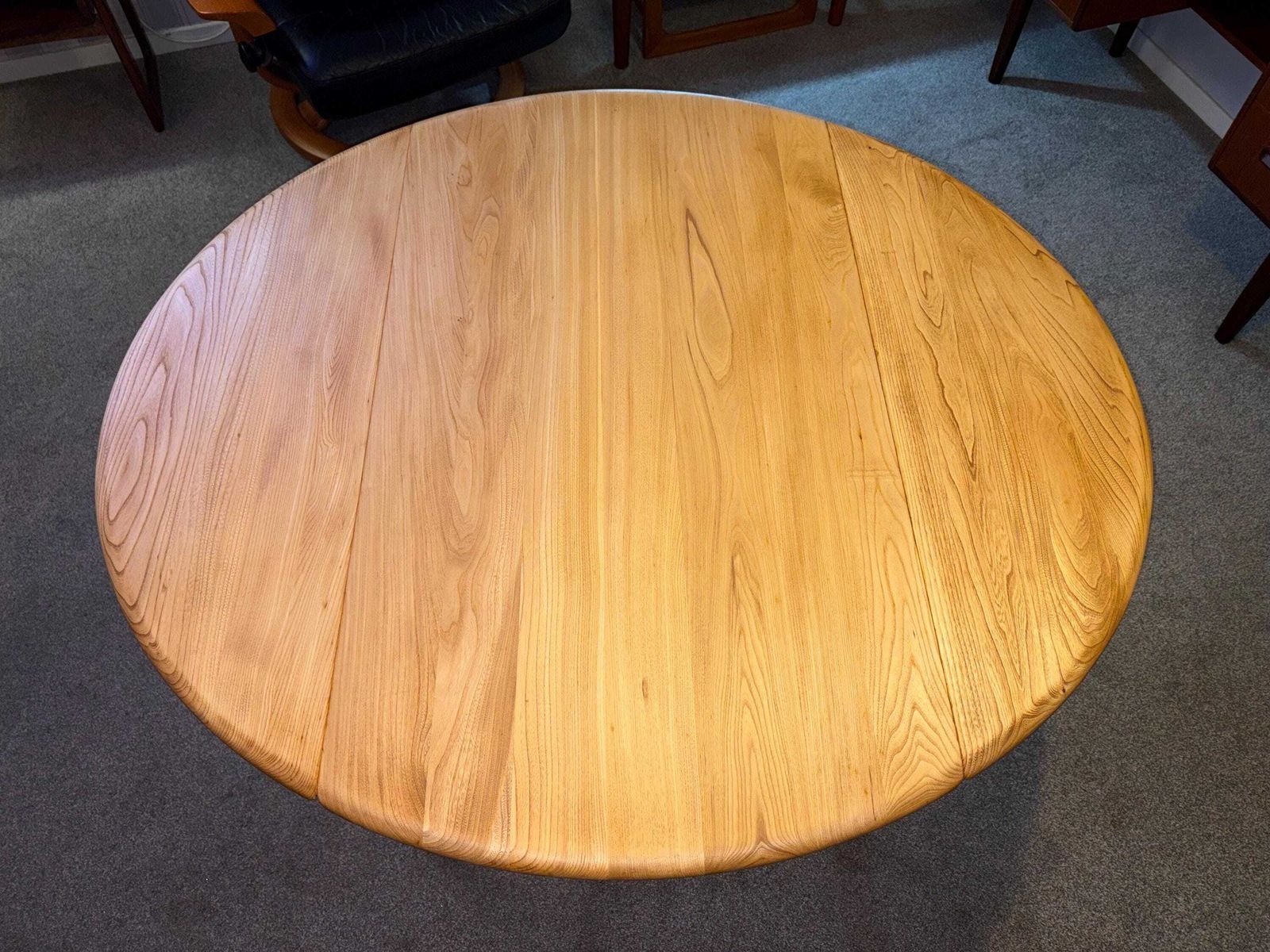 photo furniture Ercol Blonde Gold Label Model 384 Dining Table   Retro   Vintage   G Plan Era