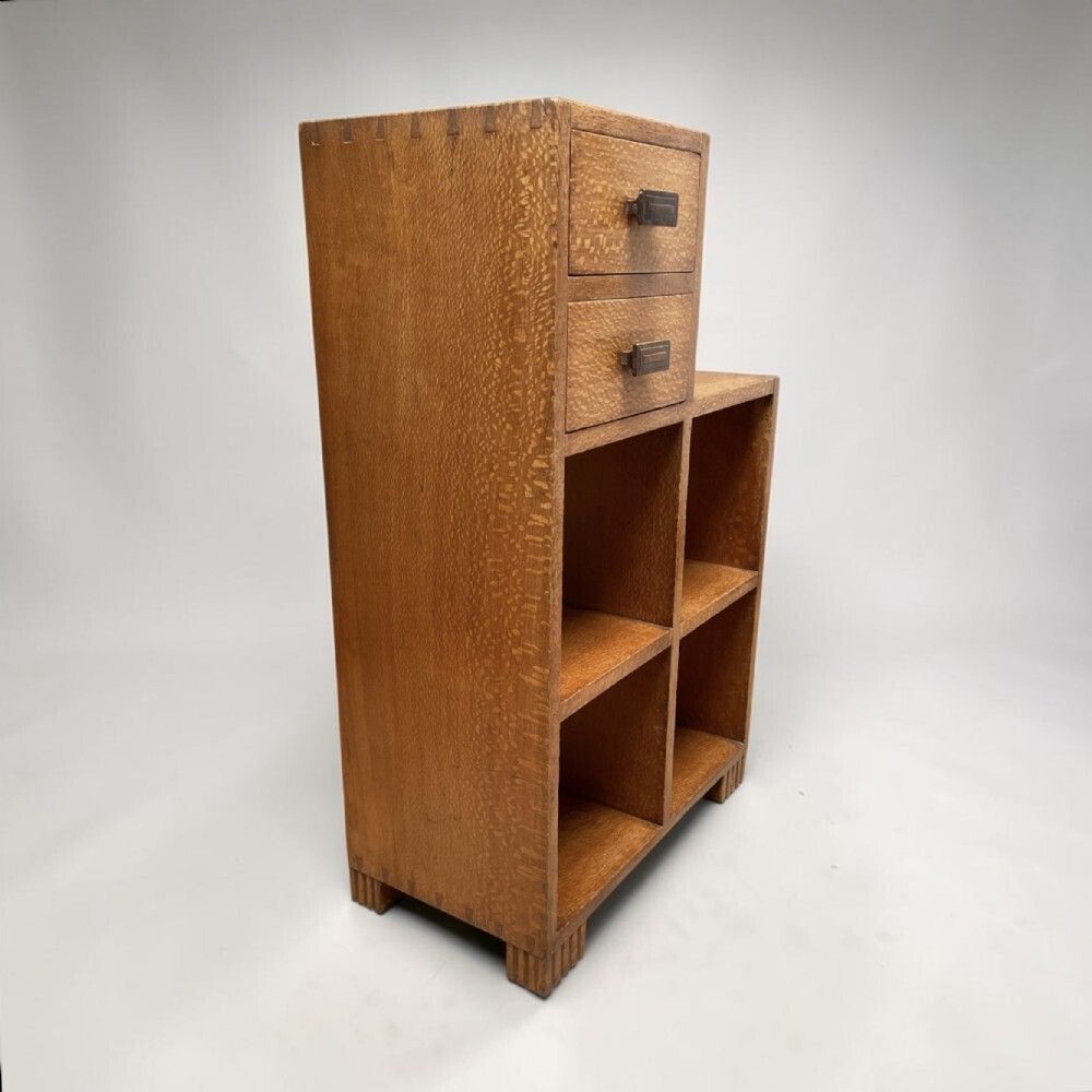 Art Deco Stepped Bookcase By Betty Joel photo vintage