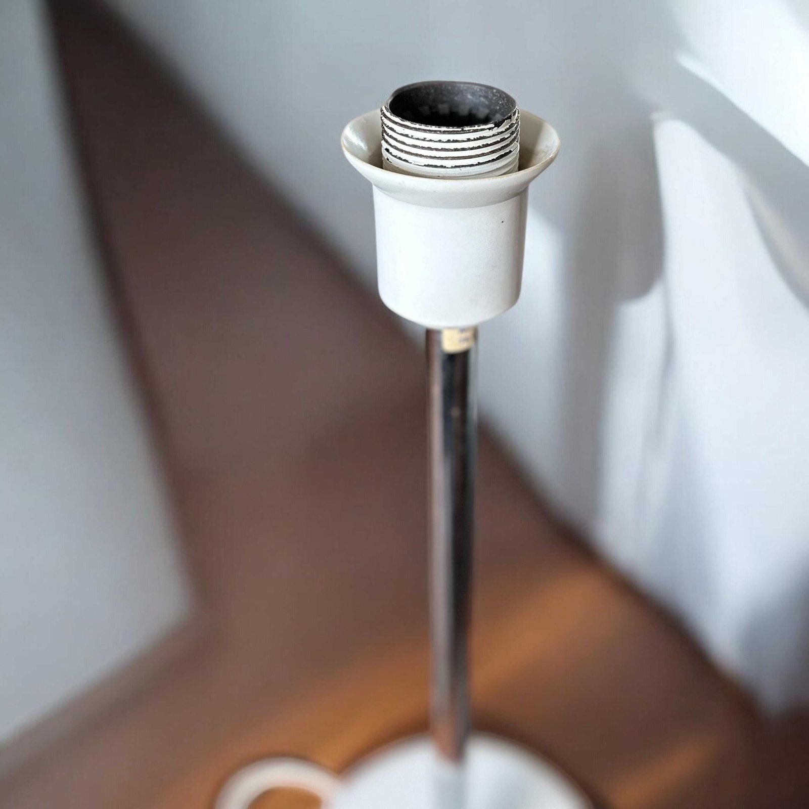 photo for sale Bergboms B 125 Space Age Mushroom Table Lamp   Cast Iron Base, Sweden 1960s.