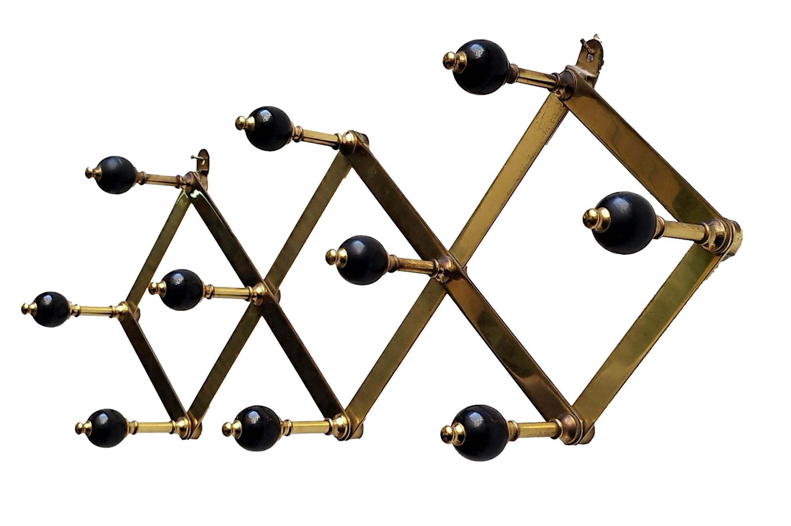 Caccia Dominioni For Azucena Brass  "At4" Coat Rack, Italy 1950s photo for sale