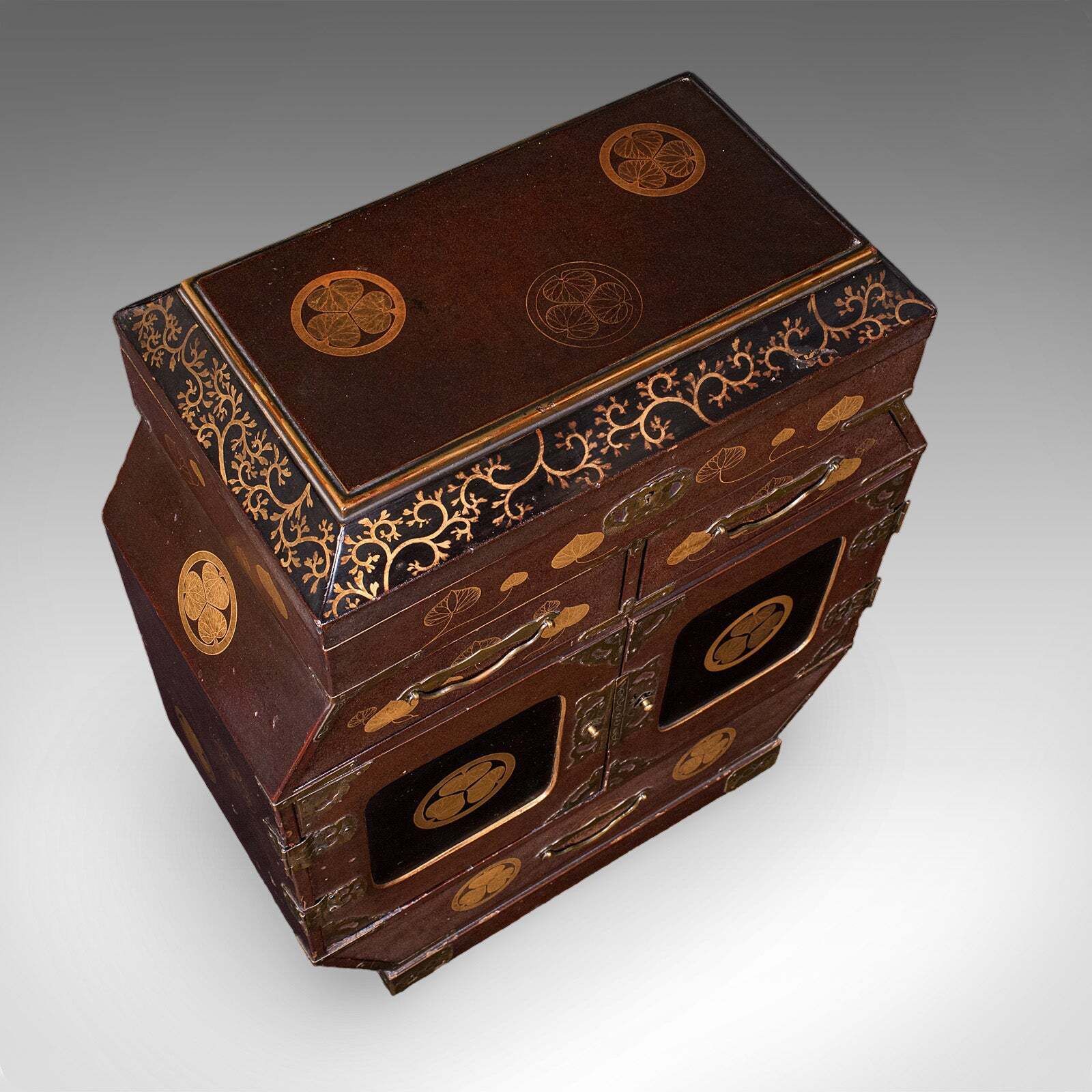 photo furniture Antique Meiji Table Box, Japanese, Lacquered, Loose Leaf Tea Case, Victorian