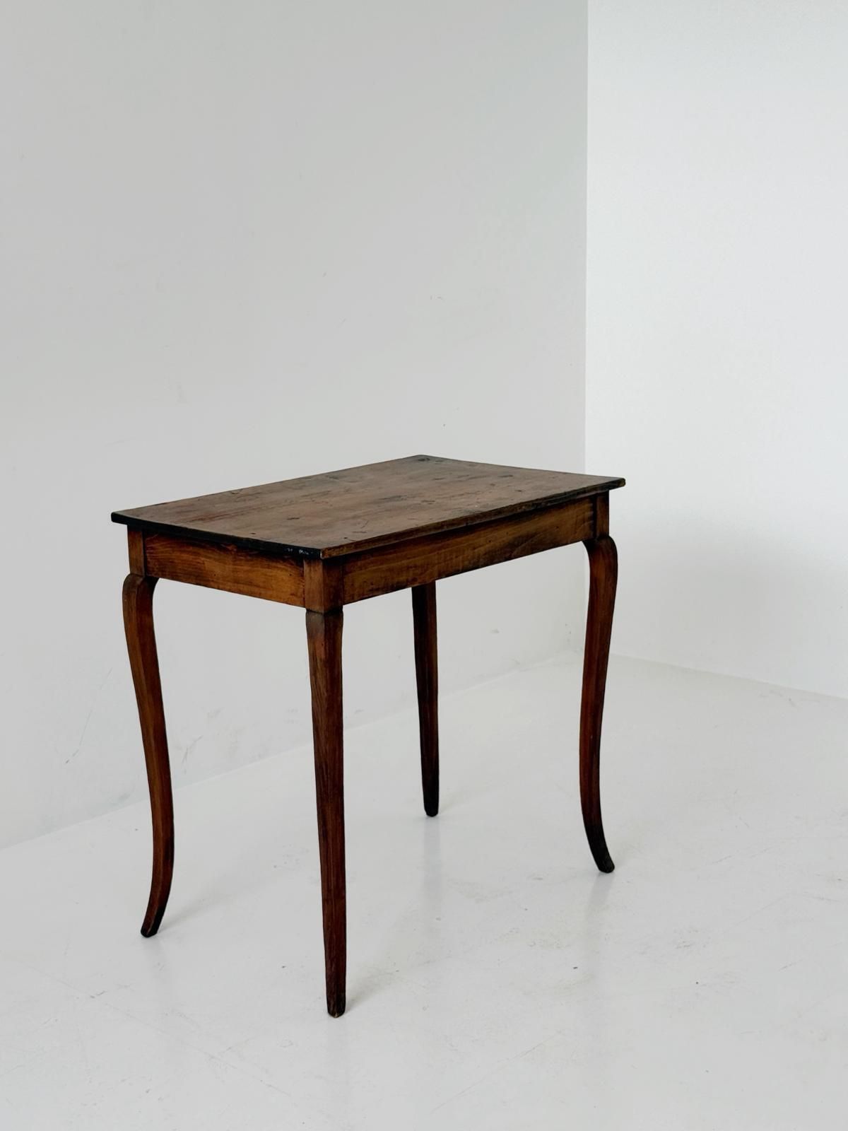 Rustic Walnut Work Table, Italy, 19th Century