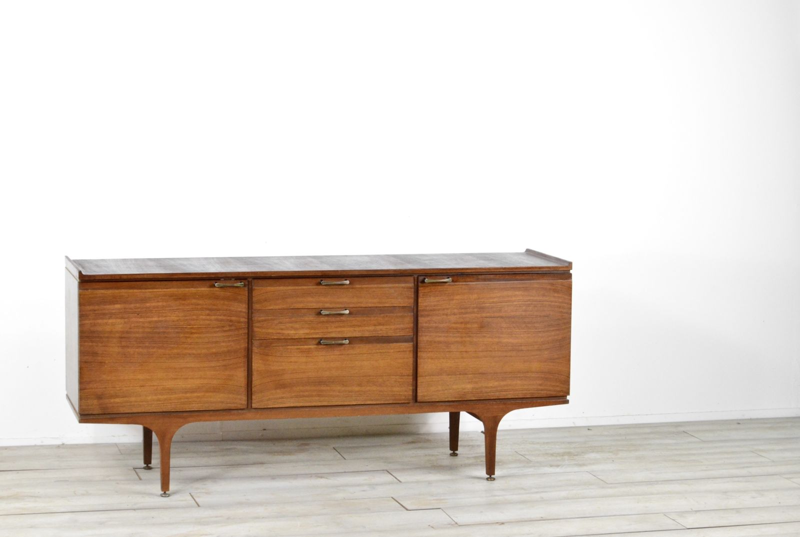 Furniture Midcentury 'Meredew' Teak Sideboard / Dresser. Stylish Vintage. Modern / Danish Style. photo