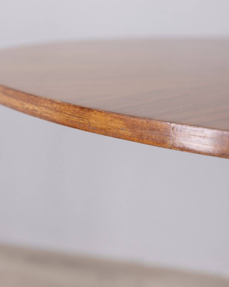 photo furniture Vintage Wooden Round Table From 1960s Designed By Carlo Ratti For Lissoni