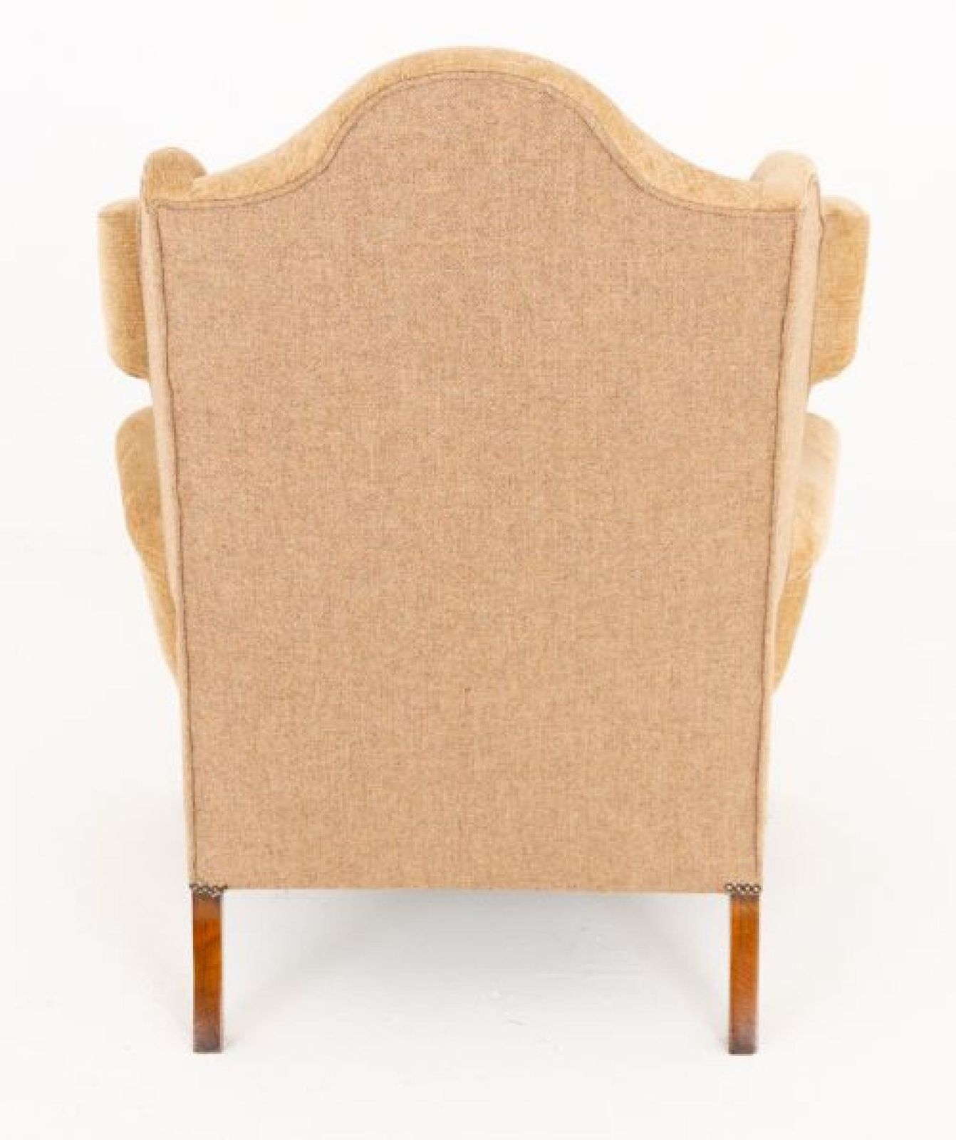 Pair Wing Back Chairs Georgian Revival Armchair photo Furniture