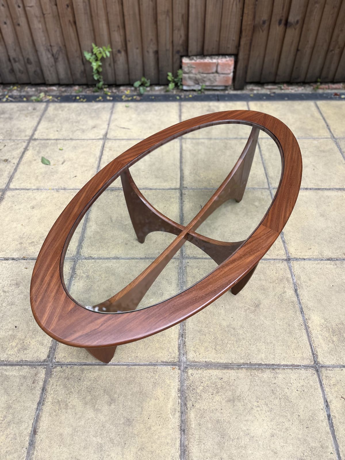 680.0 Vintage Mid Century G Plan Astro Coffee Table Oval photo