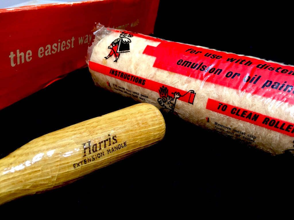 Antique Advertising   Vintage Unused Harris Paint Roller Set / Complete C1960 photo vintage