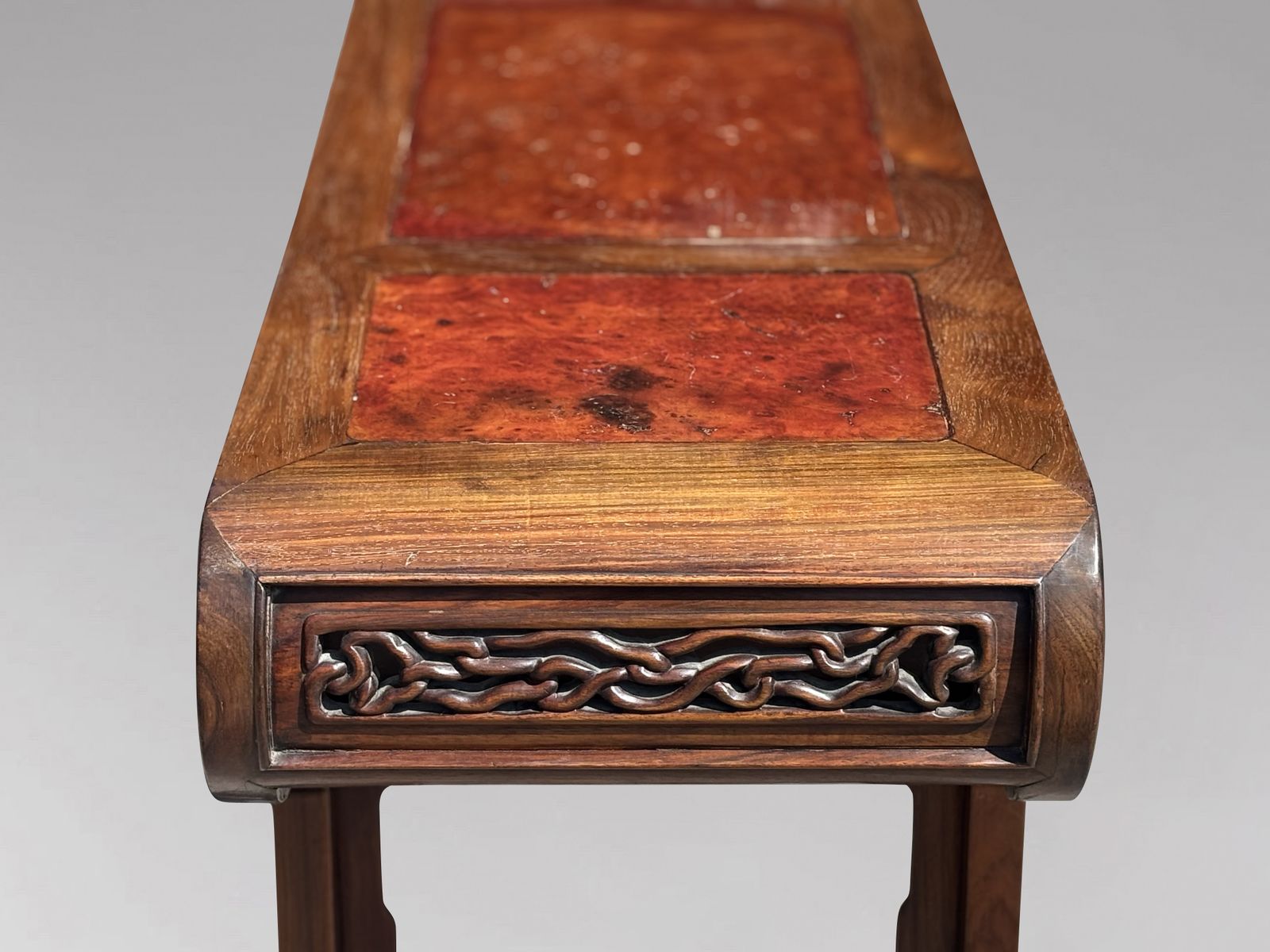 photo for sale Late 19th Century Chinese Hongmu & Amboyna Altar Table