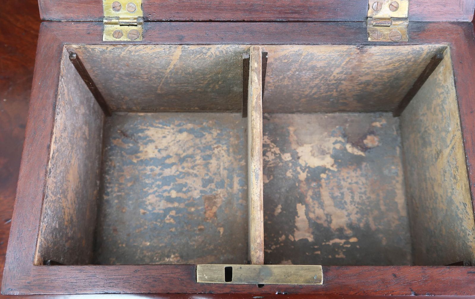 Antique Mahogany Tea Caddy With  Crossbanding. English C.1800 photo buy