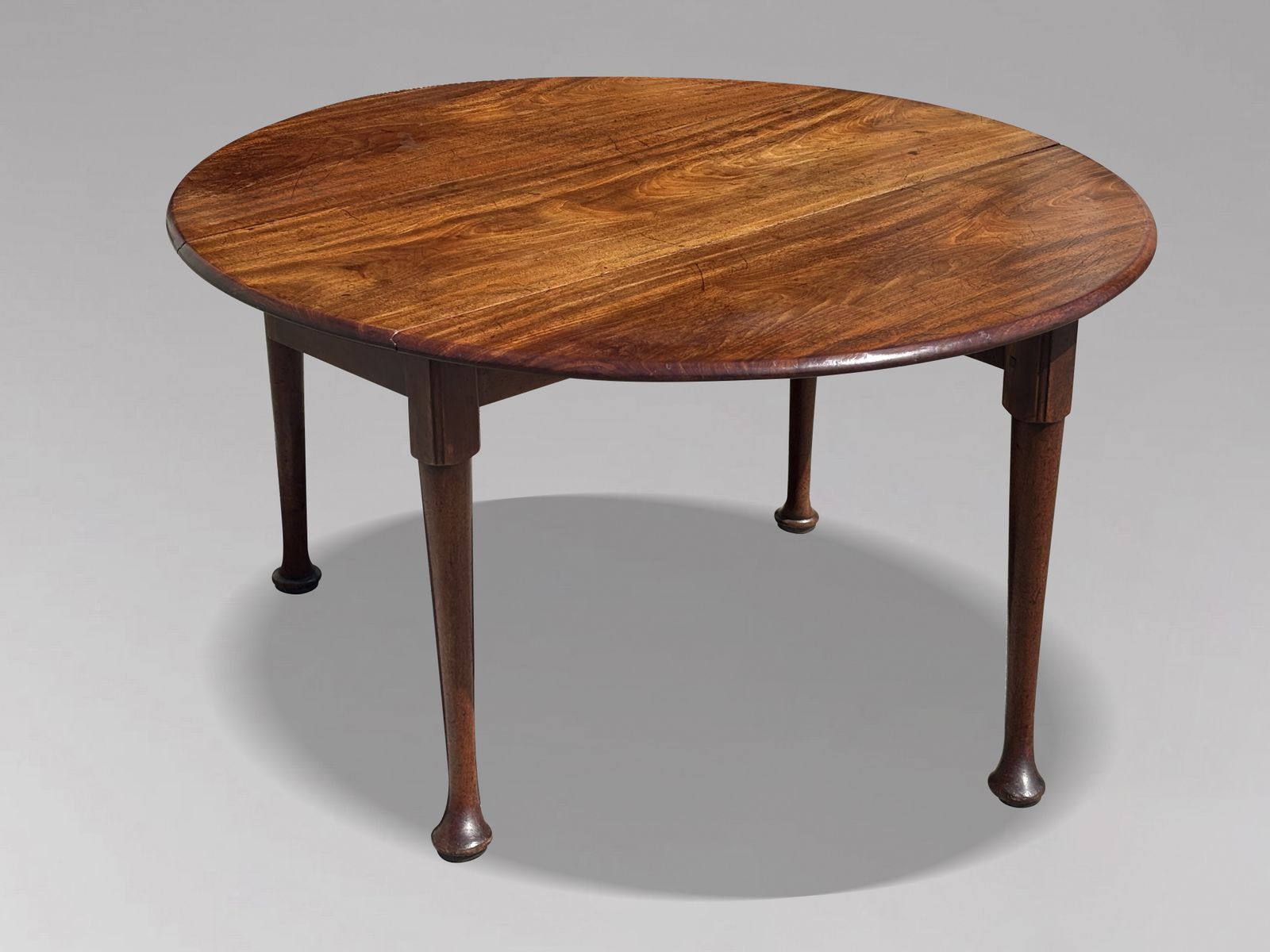 Mid 18th Century George II Period Mahogany Drop Leaf Dining Table