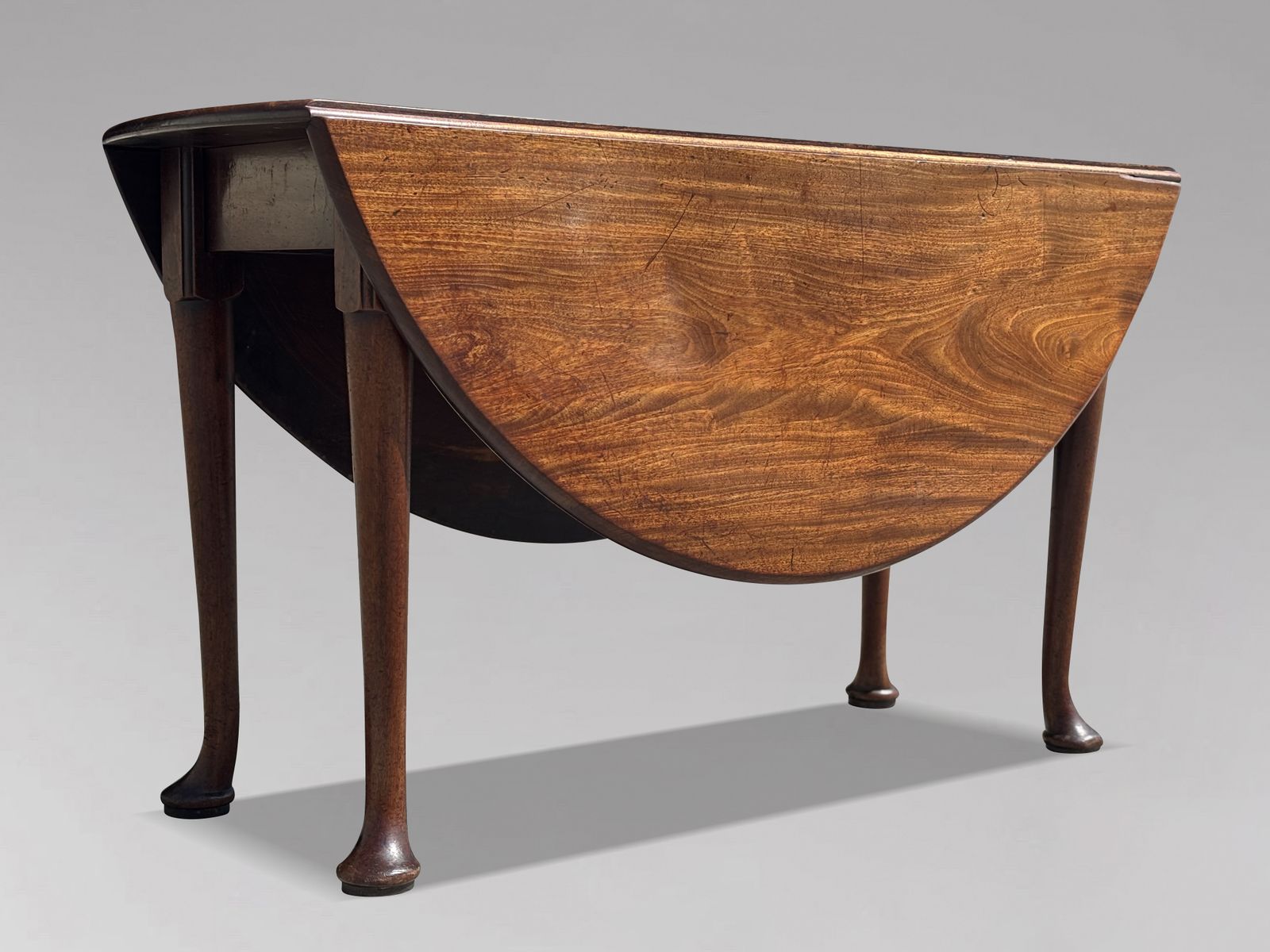 Mid 18th Century George II Period Mahogany Drop Leaf Dining Table photo for sale