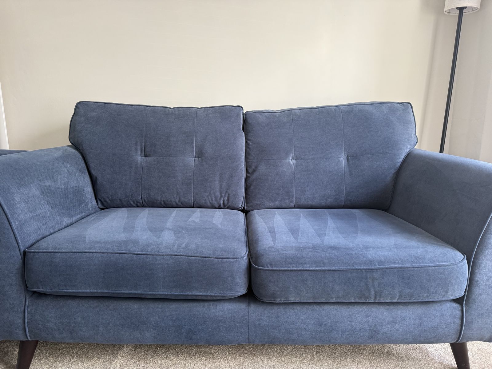 photo furniture Denim Blue Fabric Sofas