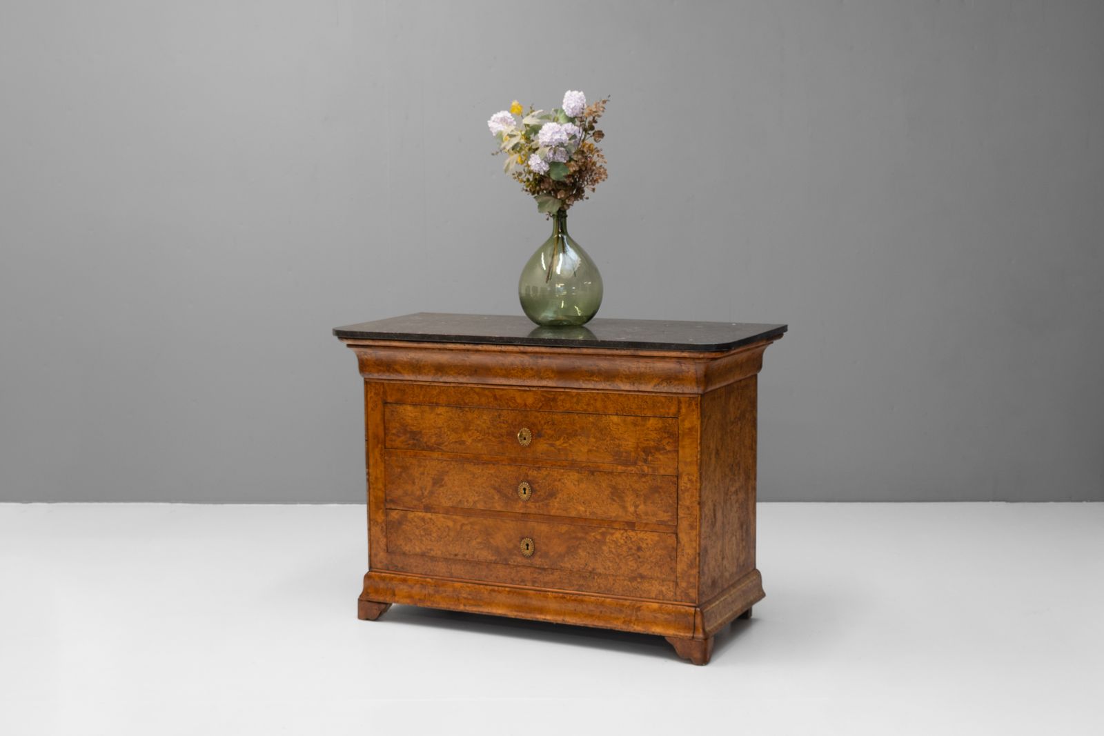 Marble Top Elm Commode photo for sale