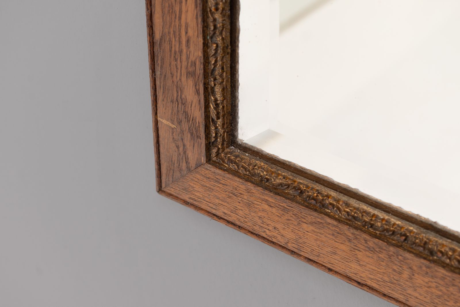 Pair Of Oak Framed Mirrors photo Home Decor