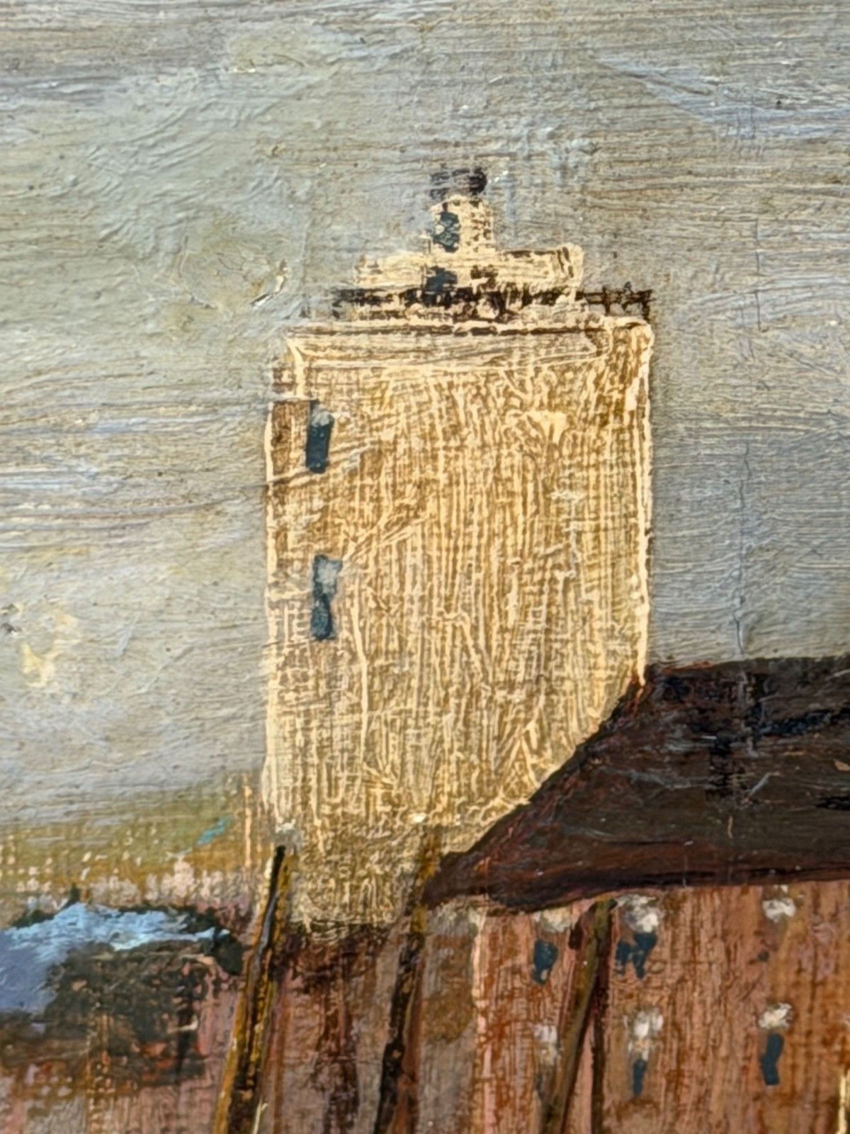 photo buy Victorian Oil Painting North Shields Harbour The Old Low Light In The Manner Of Bernard Benedict Hemy