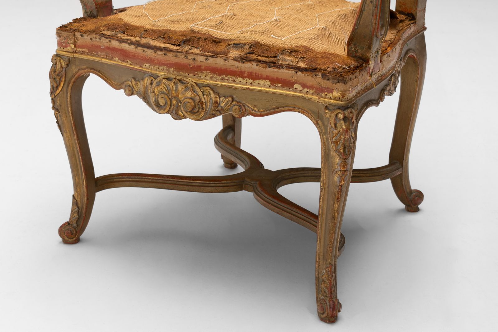 Set Of Six Gilded French Dining Chairs photo buy